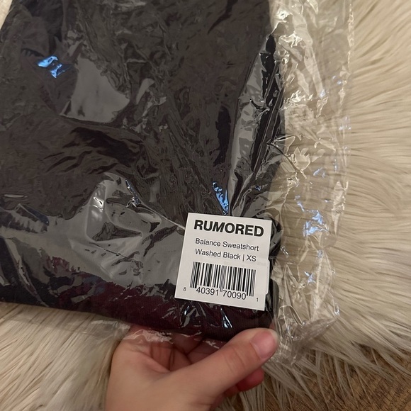 RUMORED Balance Sweatshort In Washed Black - Picture 3 of 3